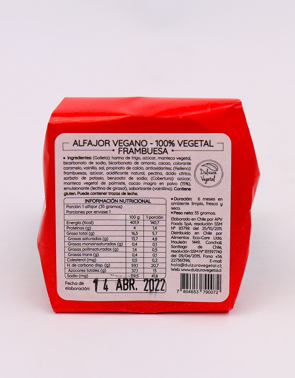 Alfajor Vegano Frambuesa Dulzura Vegetal-2