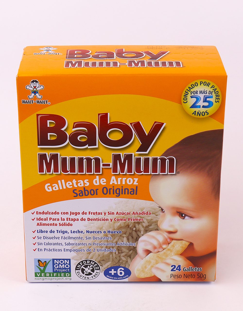 Baby Mum-Mum Galletas De Arroz Original 50grs.-1