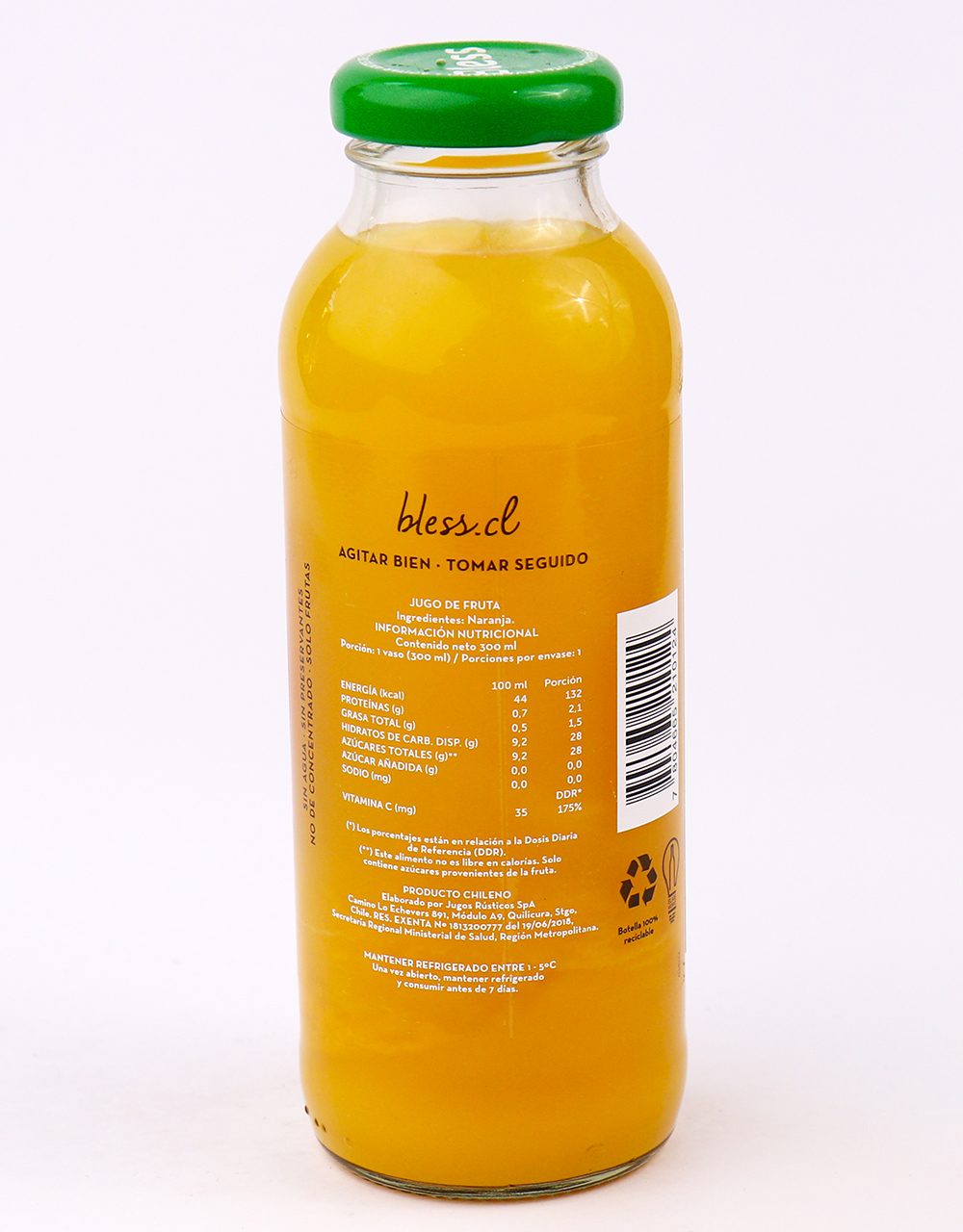 Bless Jugo Prensado Naranja 300 Ml-2