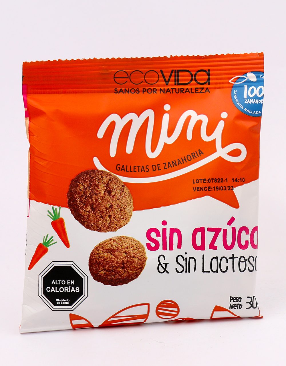 Galletas De Zanahoria Mini 30 Grs Ecovida-1