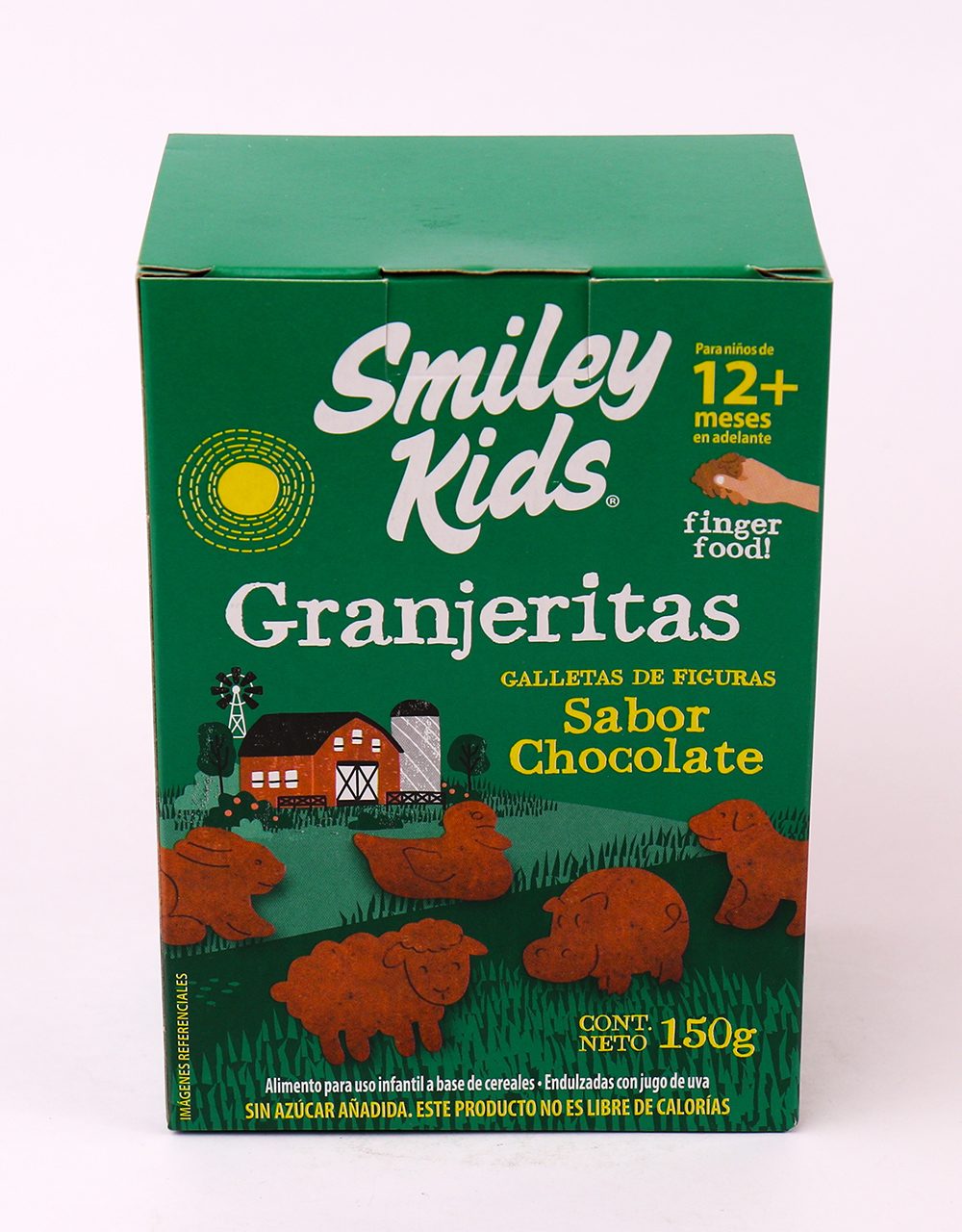 Granjeritas Galletas De Figuras Sabor Chocolate 150 Grs Smiley Kids-1